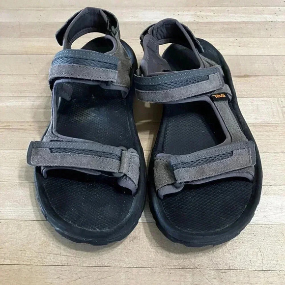 Teva Mens Hudson Adjustable Hiking Bungee Cord Trail Sandals Size 9 Brown AN GDD main image 5